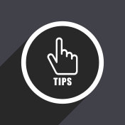 tips flat design vector icon.