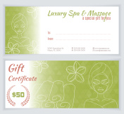 spa, massage gift certificate template