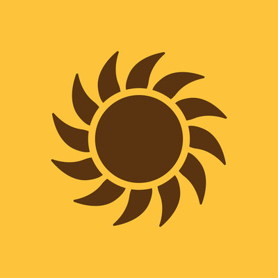 日出和阳光,天气,太阳符号.用户界面.web.徽标.标志.平面设计.