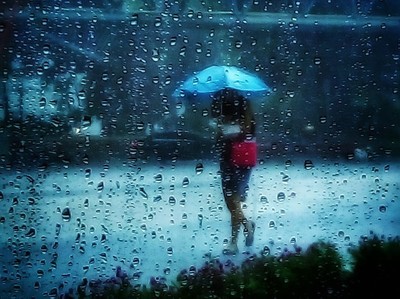 突然一阵暴雨来袭,有伞没伞的躲避姿态,成了雨中一道靓丽风景