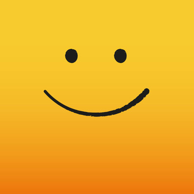 在黄色背景上眨眼微笑和字母的世界微笑日.向量例证