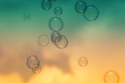 炫彩可爱卡通肥皂泡泡创意高光素材图片