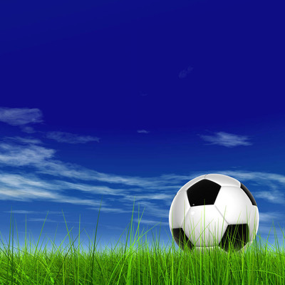 草地上的足球图片图片