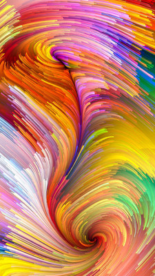 戏剧色彩系列.设计,创意与想象主题的虚拟画布设计