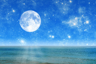 蓝色简约大气夜晚背景设计相关的图片