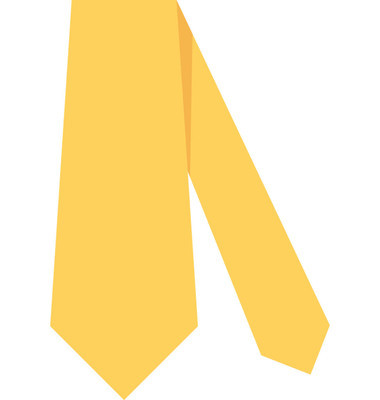 领带平面矢量图标