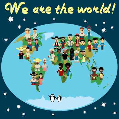 地球和联合国图标集