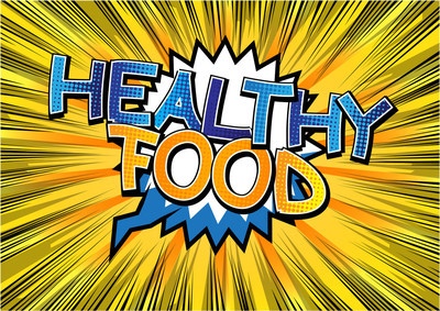 健康食品-漫画书样式字