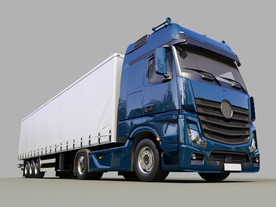 疾驰在公路上的重型牵引车高清图片相关的图片