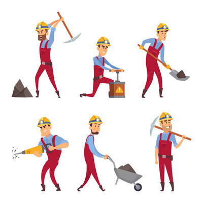 矿工的字符集.卡通人物