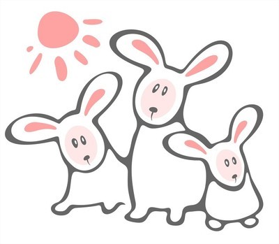 三个兔子和太阳